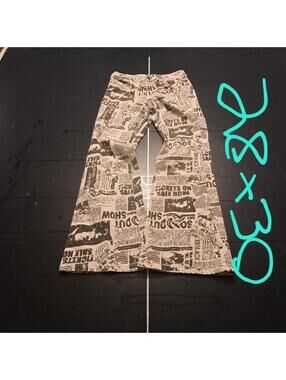dope garage streetwear flared jeans. size 28x30